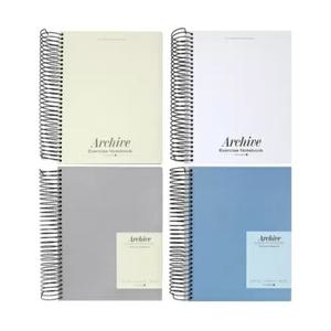 모닝글로리 완전두꺼운 연습장(좌철/향균) 공책 필기 무지 스프링노트 학생 10권 세트 색상랜덤