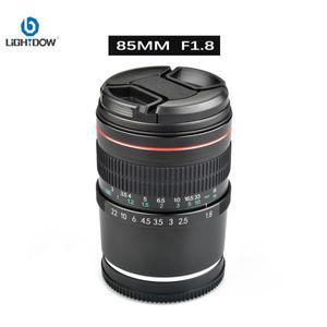 Lightdow 미러리스 카메라용 중형 망원 인물 렌즈, 캐논 R8 R10 Mark II 85mm F1.8