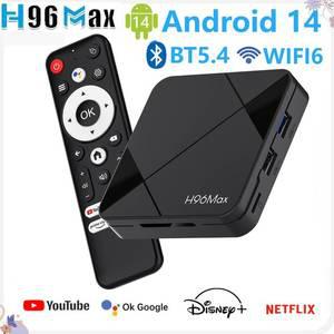 셋톱박스 스마트 Tvbox 안드로이드 14 RK3518 쿼드 코어 A-53 WIFI6 블루투스 54 4K 2GB 16GB 음성 원격 미
