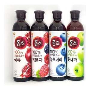 청정원 자연발효 홍초 900ml 석류 블루베리 복분자