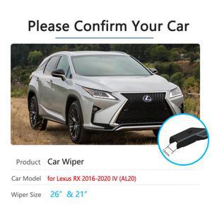 Lexus RX RX200t RX450h 용 자동차 와이퍼 블레이드 2016 ~ 앞 창 유리 액세서리