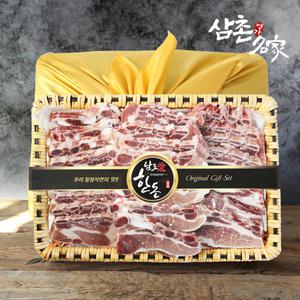 [롯데백화점]삼촌밥먹자 삼촌명가의 우리한돈 LA돈갈비 선물세트 3kg