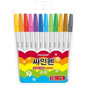 모나미 슈퍼  싸인펜 12색    94086