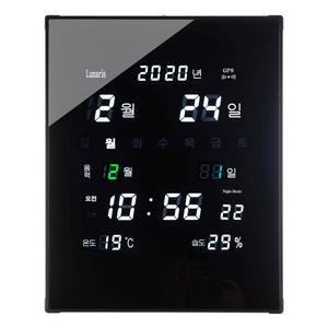 국산 루나리스 GPS 수신 LED 벽시계(대) / 포토구매평
