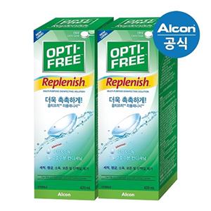 [옵티프리]옵티프리 렌즈세척액 리플레니시 420ml 2개