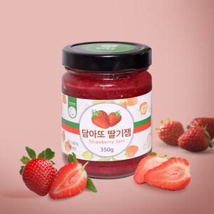 담아또 딸기잼 350g 1병 담양 설향딸기 80% 함량 무첨가