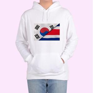[OFKN43RR]대한민국 코스타리카 국기 맞춤 후드티