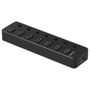 USB2.0 7포트 유전원허브(포트별 전원스위치제공) NEXT-707UHP