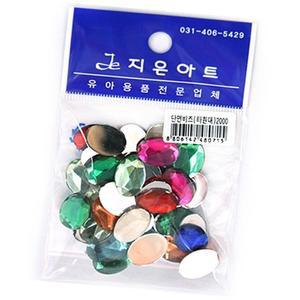 [XBH9971L]단면비즈 타원대1P 공예 만들기 소품 재료 미술