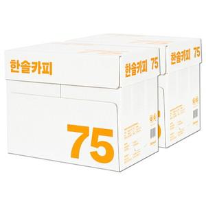 한솔카피 A4용지 75g 2박스(5000매)(L)