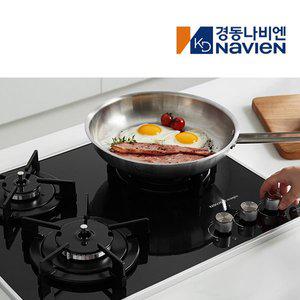 [나비엔 매직]경동나비엔 빌트인 3구 가스렌지 쿡탑 레인지 560x440 코드식(6003)