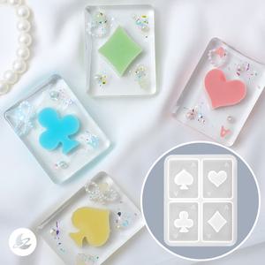 통통 트럼프 카드 쉐이커 몰드 레진 아트 재료 RM238