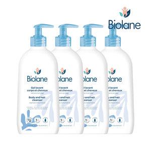 [비올란 (유아동)]비올란 2 in 1 바디앤헤어 클렌저 350ml x4개 아기 신생아 올인원 저자극 코코넛워시
