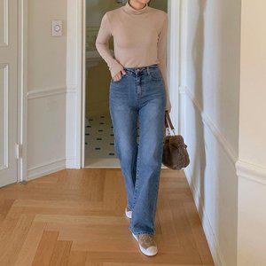 [옷자락]여자 데일리 소프트 앙고라 기모 폴라 티셔츠_P350068054