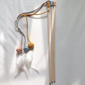 [셀러허브 패션][JHP15S2Q_51CM]마크라메 고양이박스 공 고양이 막대 블루