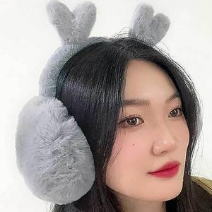 [JHQS89Y6_4B]하트 귀마개 털 퍼 겨울 보온 니트귀도리