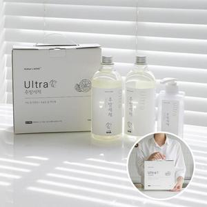 X X 1개 500ml 디스펜서 용기 마더스홈 주방세제 1L 2개 + 울트라캡숑