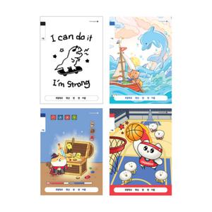 모닝글로리 초등 1-2 (제본) 무제 17줄 A 학교 초등학생 저학년 수업 신학기준비 10권 색상랜덤