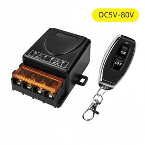 100%호환433Mhz 무선 원격 제어 스위치 DC 12V 75V 30A 고전력 릴레이 수신기 전기 장치에 대 한 1000 미터