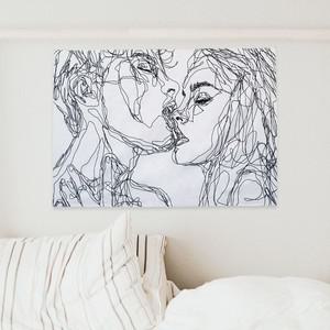 [하프클럽/브이와이]대형 패브릭 소모품 포스터 커플 S