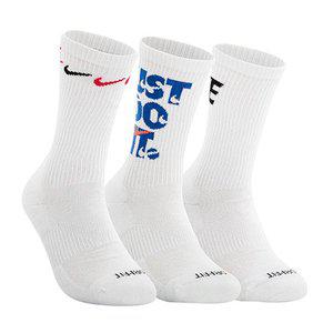 [나이키] 양말 에브리데이 플러스 쿠션 크루 3PR DH3822-902