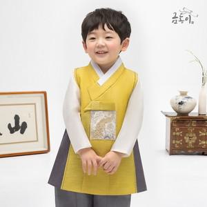 [한복]AM160 남노랑스티치 아동한복 남아한복