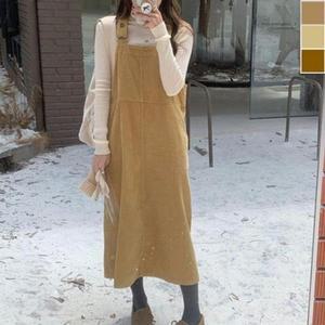 [피커]멜빵원피스 골덴 멜빵 데일리 1P
