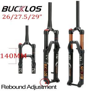 자전거 포크 프레임 기어 바퀴 사이클 MTB 경량 마운트 쇼바 BUCKLOS 자전거 서스펜션 포크, MTB 에어 포크