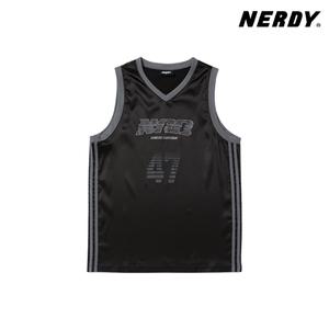 널디 스포티 저지 슬리브리스 탑 FM1PNEU24SL0101-BLACK