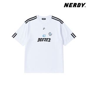 널디 스포티 저지 반팔 티셔츠 FM1PNEU24ST1200-WHITE