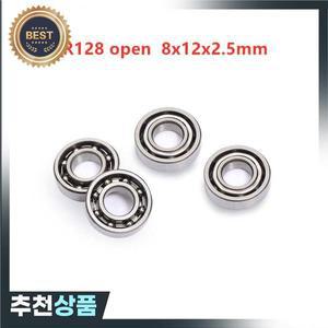 미니어처 딥 그루브 볼 베어링 MR128 오픈 8x12x2.5mm 100 개
