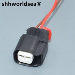 Shhworld-2 핀 1.5mm 자동 방수 케이블 커넥터 플라스틱 소켓 하우징 배선 하네스 암 플러그 34062-0027