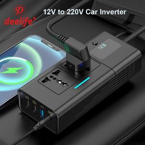 Deelife 자동차 220v 인버터 12 ~ 220 전압 전력 변환기 200W(12V 차량용)