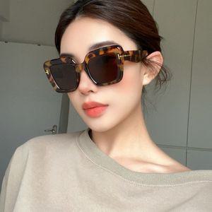 호피 선글라스 큰얼굴 색안경 럭셔리 데일리 커플 가벼운 호박 프레임