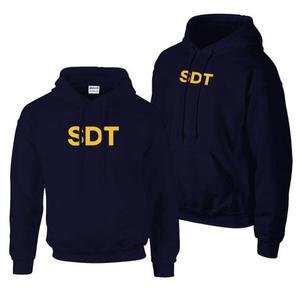밀리터리 옐로우 네이비 SDT 후드티 기모