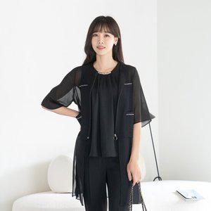 엄마옷 마담4060 쉬폰레이어드자켓 중년여성옷 -ZJK2504003-