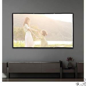 스크린 221x125cm 이동식 빔프로젝터 프로젝터 홈 시어터 영상 장비 프레젠테이션 영