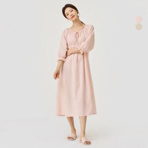 자주 JAJU 여 시어서커 셔링 7부 파자마 원피스 2종 택1