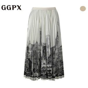 [GGPX]그래픽 플리츠 밴딩 스커트 (GP2SK014F)