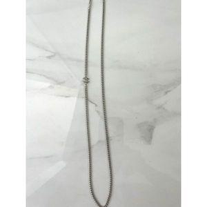 CHANEL 샤넬 Detachable 30 Inch 실버안경줄for 선글라스 안경