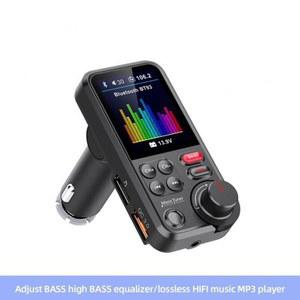차량용 블루투스 FM 송신기 충전기 플레이어 리시버 포트 레드 MP3