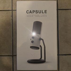 NZXT 브랜드 New 공장 캡슐 - Cardioid 마이크 Matte 화이트 마이크로폰 이어폰 스탠드 케이블 연결 AP-WUM