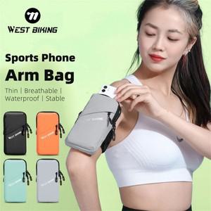 WEST BIKING 스포츠 휴대폰 핸드폰 암 가방  방수  사이클링 휴대폰 핸드폰 가방  경량 손목 포켓  남여공