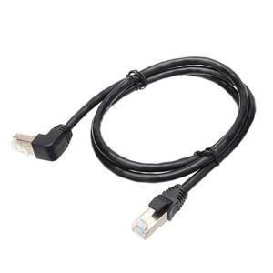 ㄱ자랜선 인터넷 케이블 더블 엘보 다운 업 앵글 90도 Cat5e CAT6 8P8C FTP STP UTP Cat 5e 이더넷 네트워
