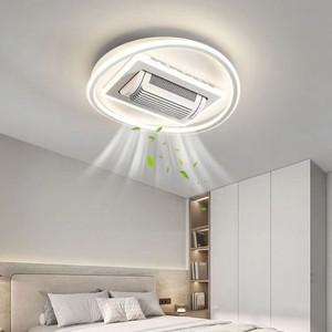 2025 New Modern Simple Home Living Room Dining Ceiling Light Bedroom Invisible Fan 6-speed wind