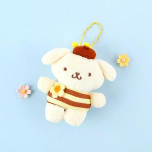 산리오 폼폼푸린 꿀벌 가방고리 8cm