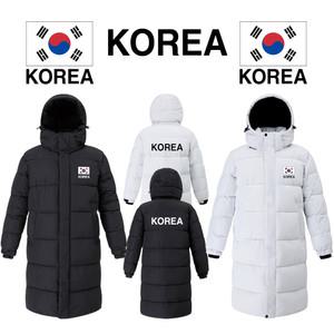 NEW2025 훼르자롱패딩 KOREA 한국 태극기 단체 축구패딩 벤치코트 돕바 남자 여자 아동~빅사이즈