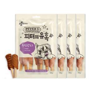 피터의 유혹 강아지간식 치킨핫도그 110g×4개