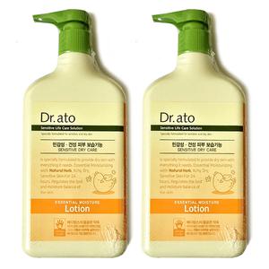 닥터아토 에센셜 모이스춰 로션 310ml x2개 유아 아기 보습 바디 크림