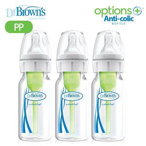 [닥터브라운] 내로우넥 옵션스플러스 PP젖병 120ml(3P)